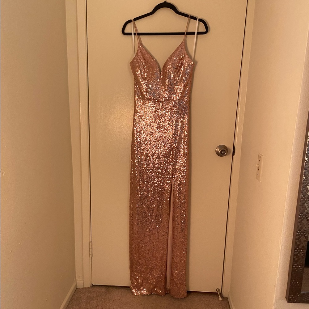 sequence formal dress | prom dress